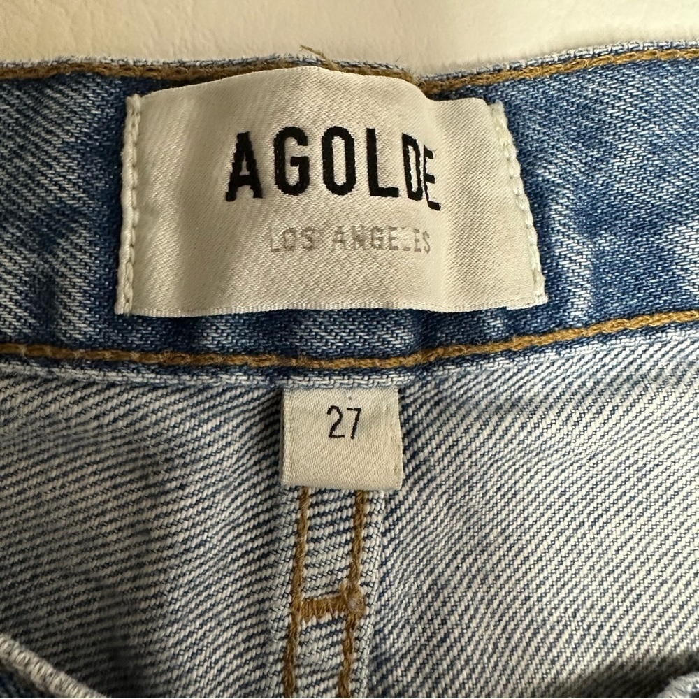 AGOLDE WOMENS Blue Jeans WIDE LEG SIZE 27 - Picture 5 of 9